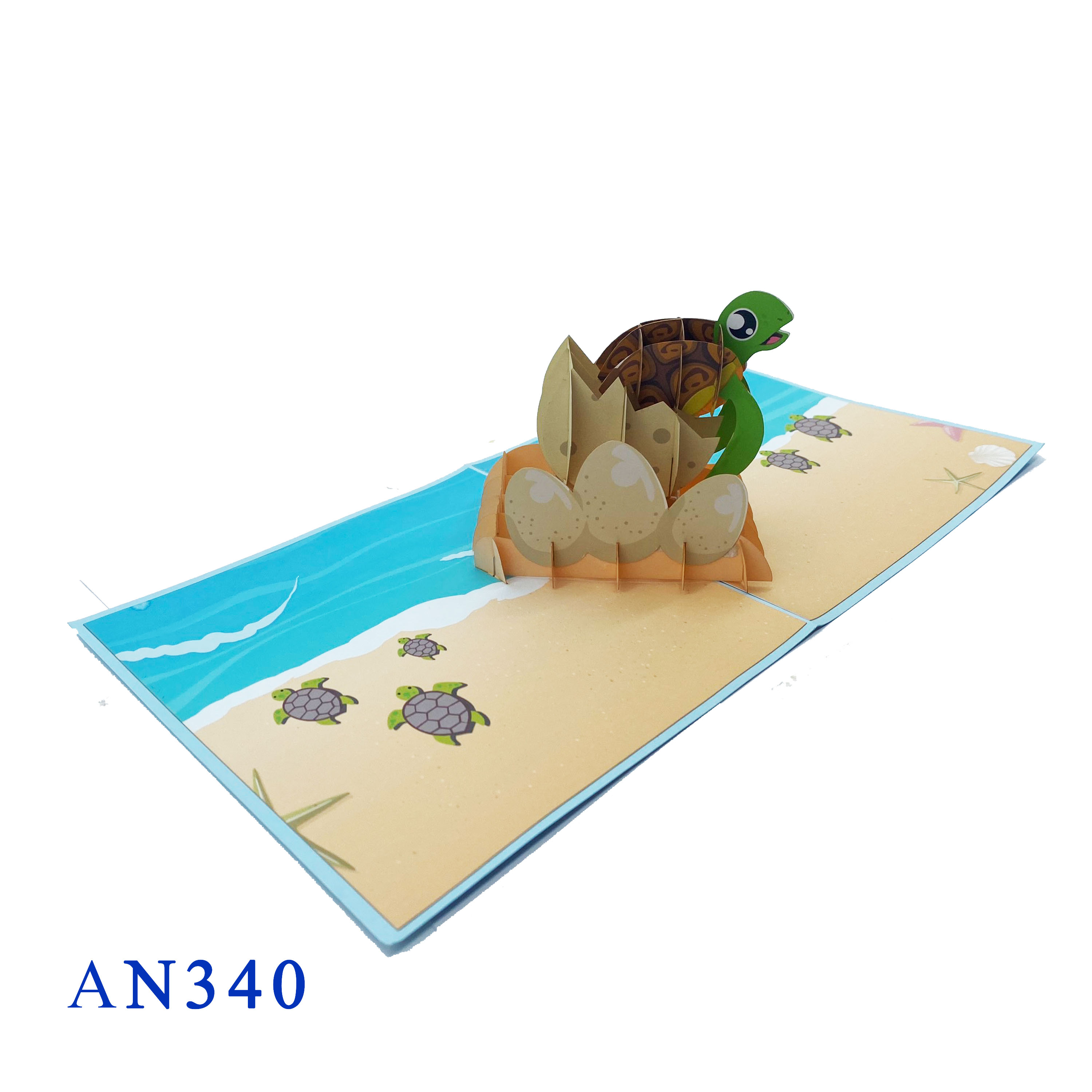 Baby Sea Turtle Pop Up Card