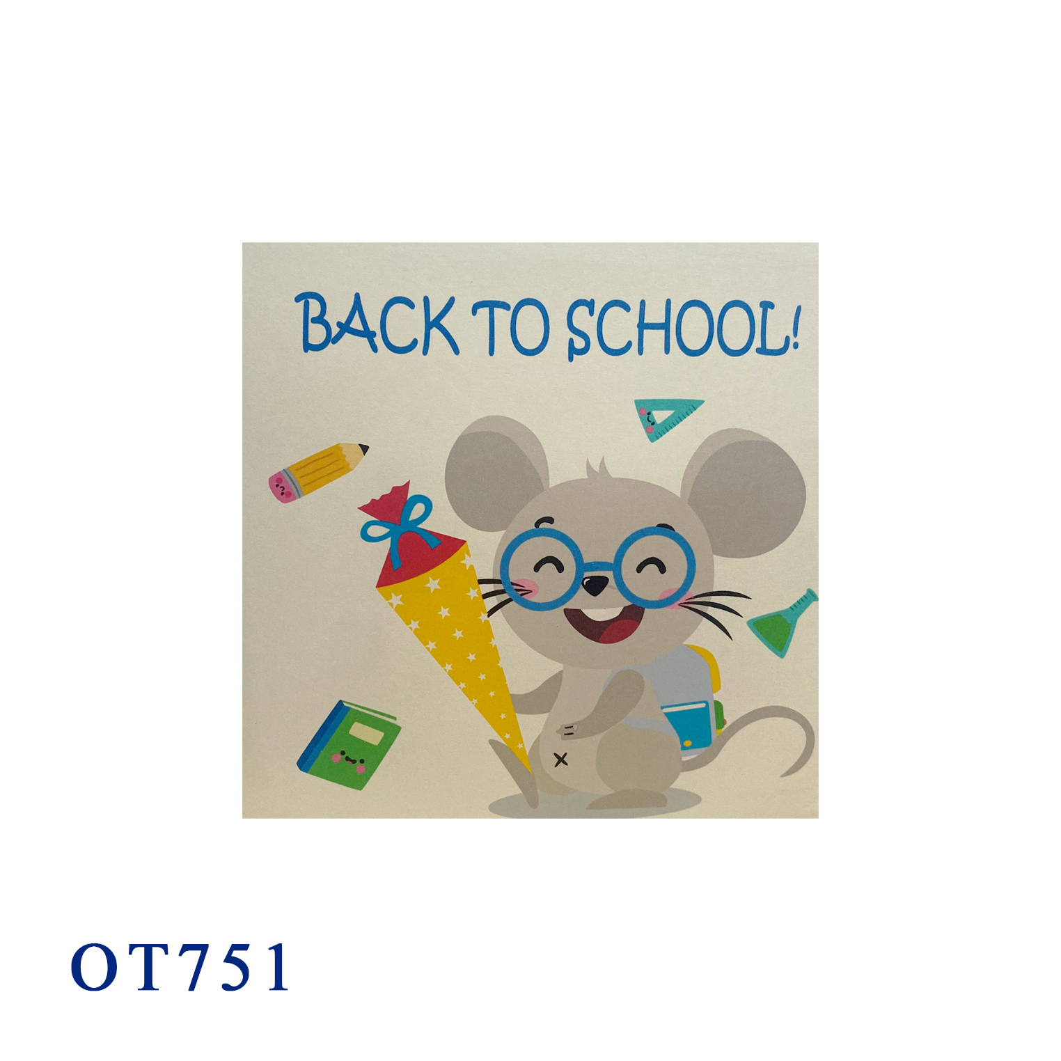 Back To School Mouse Pop Up Card