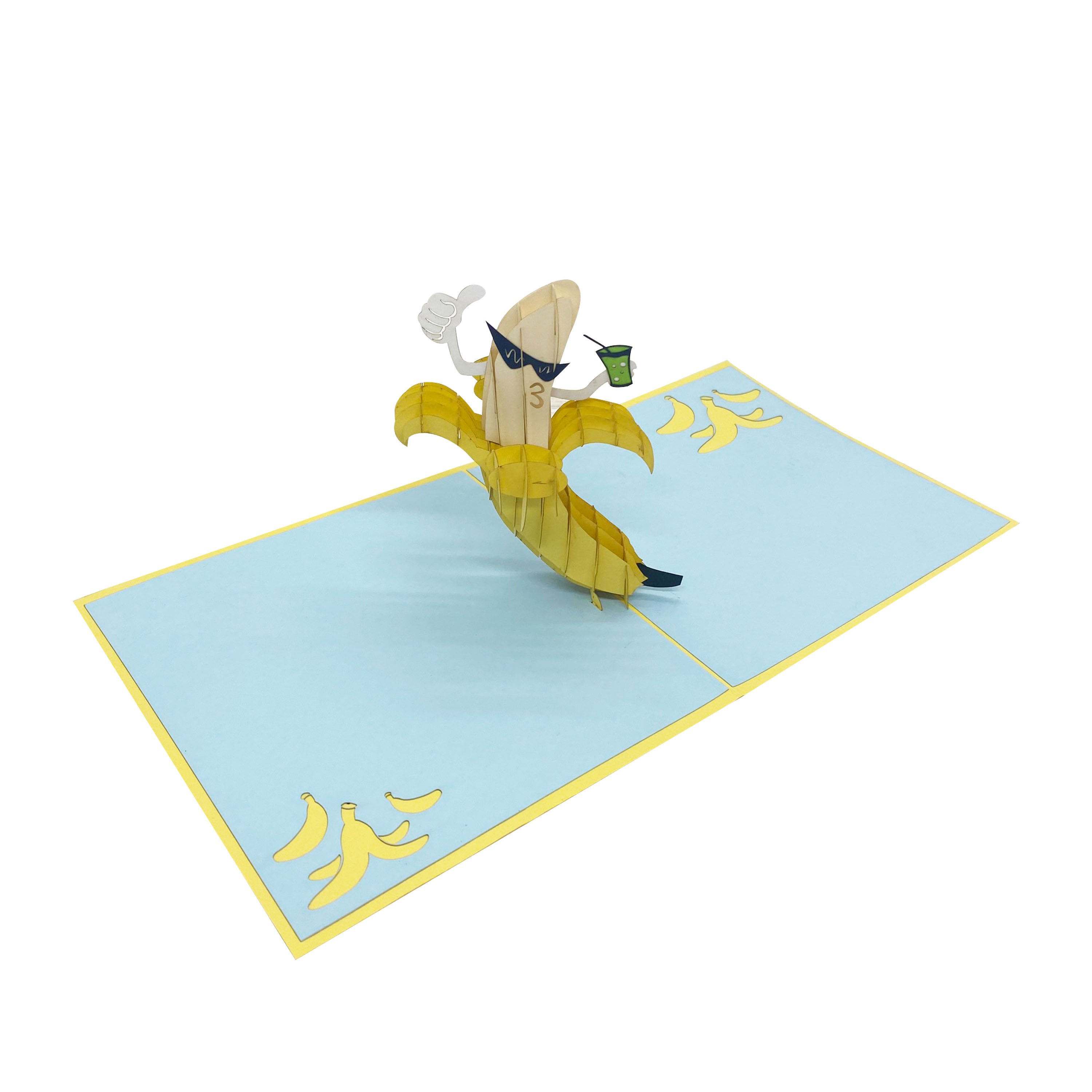Banana Pop Up Card