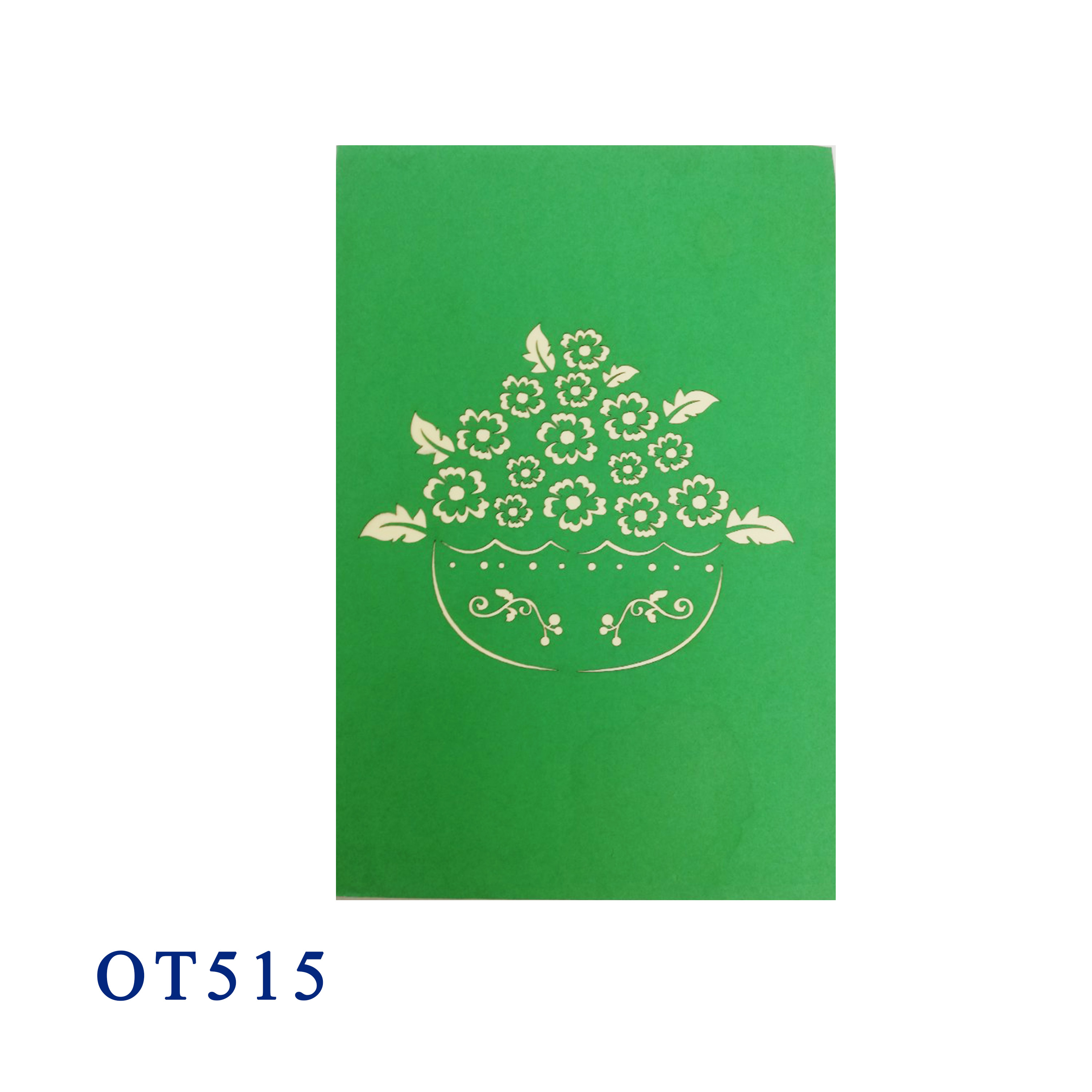 Basket Of Daisy Pop Up Card