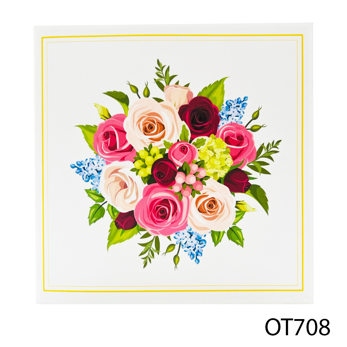 Roses Basket Pop Up Card
