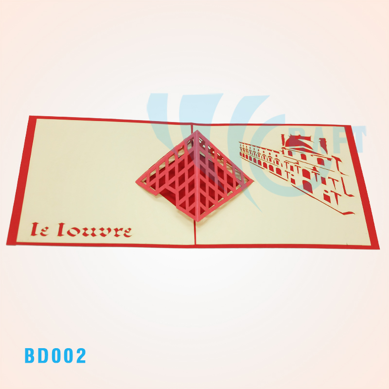 Le Louvre Pop Up Card