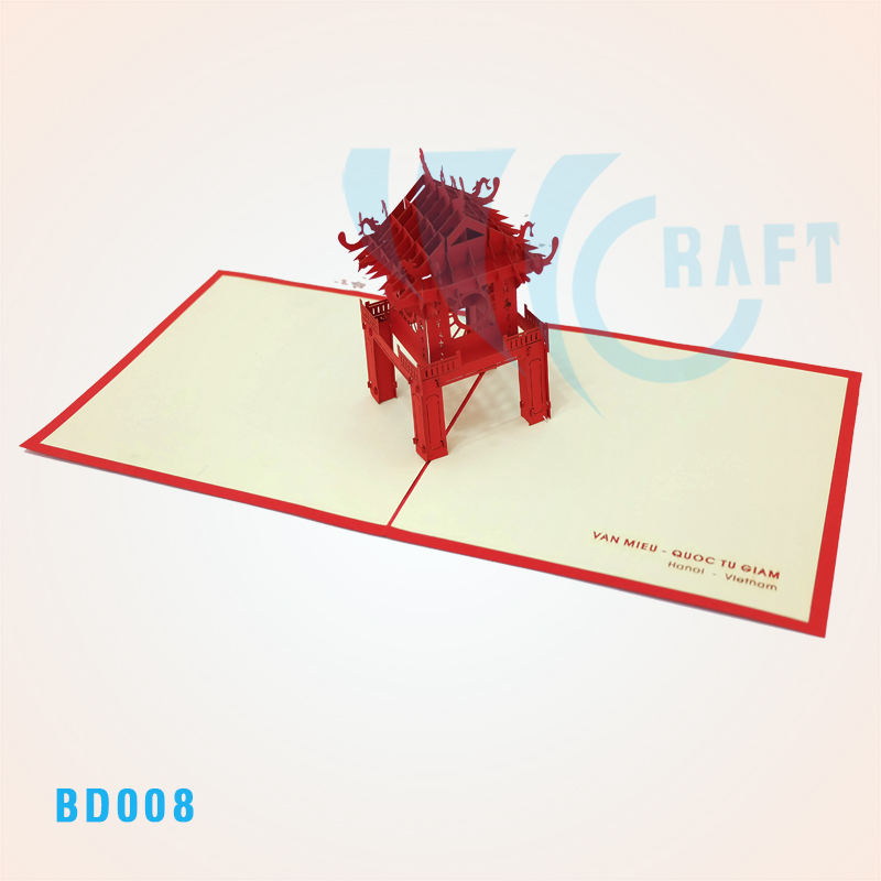 Khue Van Cac Temple Pop Up Card