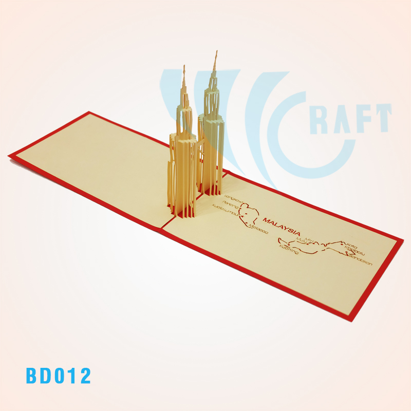 Petronas Twin Tower Pop Up Card