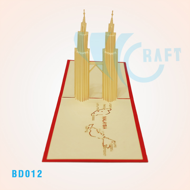 Petronas Twin Tower Pop Up Card