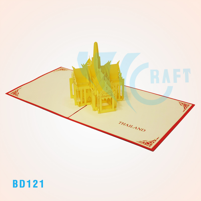 Thailand Temple Pop Up Card