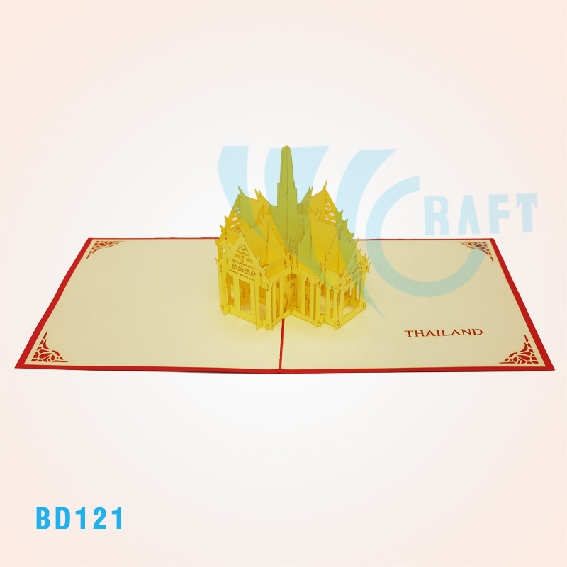 Thailand Temple Pop Up Card