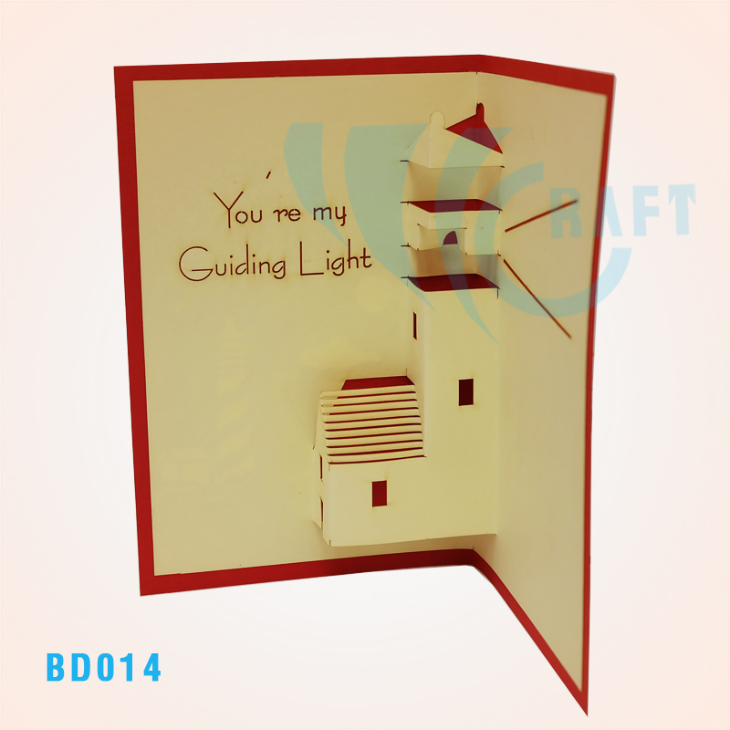 ‘You’re My Guiding Light” Pop Up Card