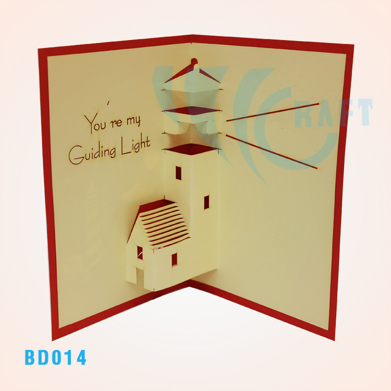 ‘You’re My Guiding Light” Pop Up Card