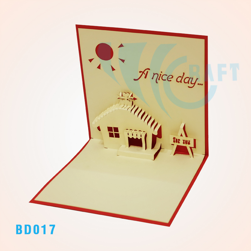 House 3 Pop Up Card