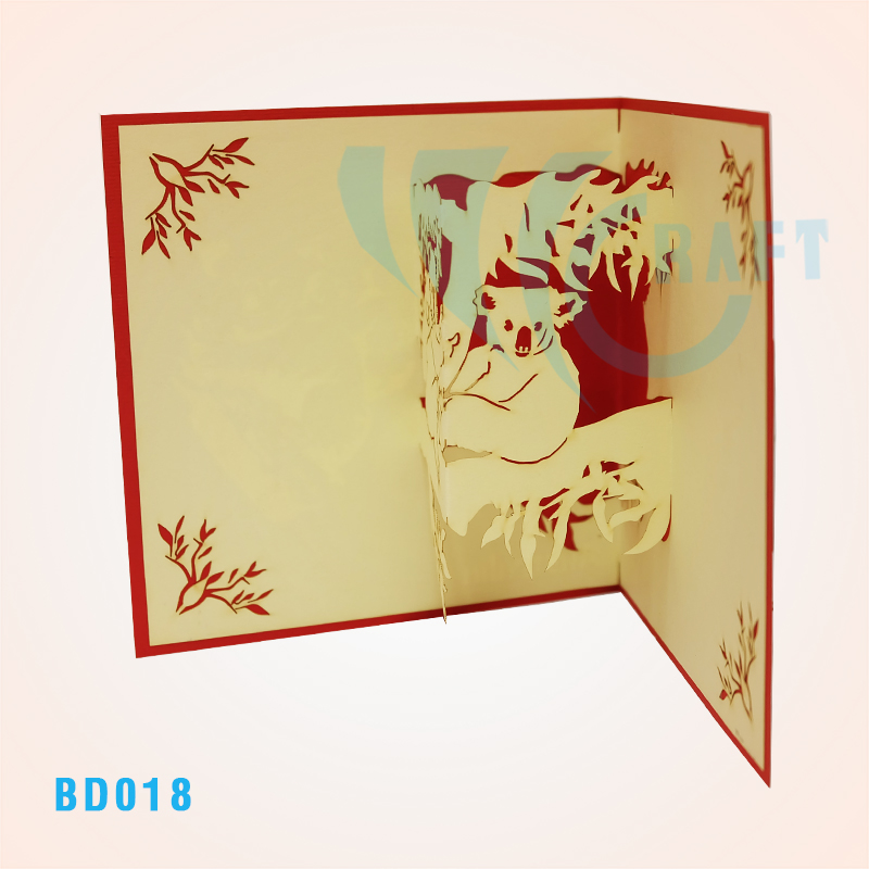 Koala Family Pop Up Card