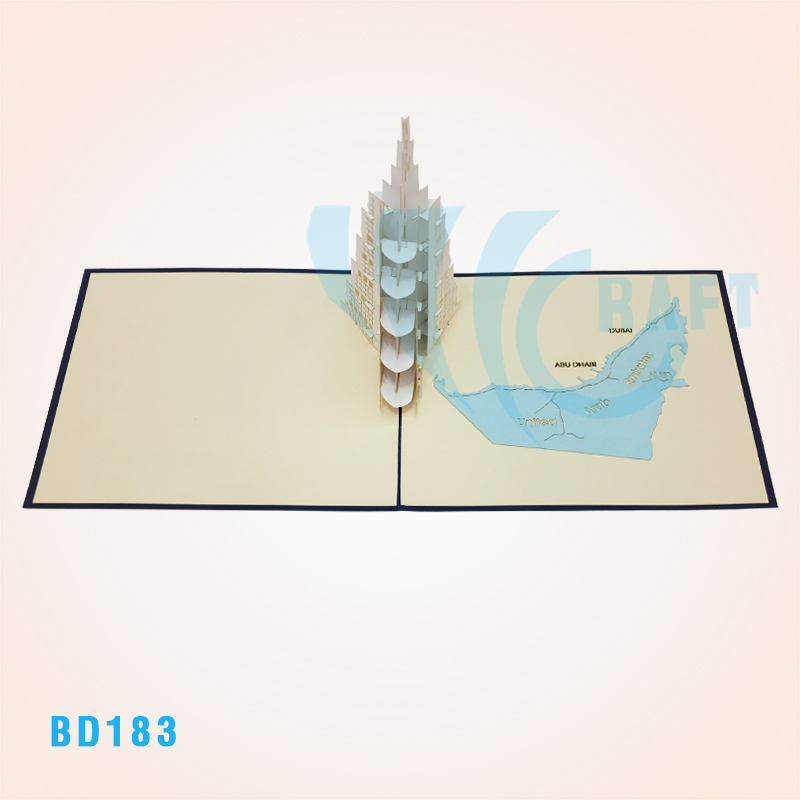 Burj Khalifa Pop Up Card