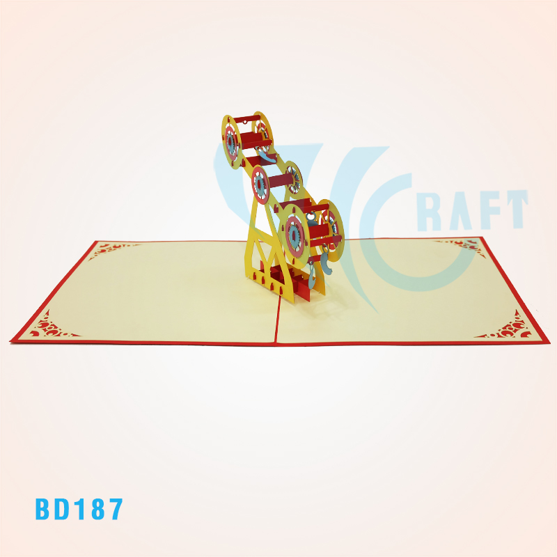 Giant Wheel 5 Pop Up Card