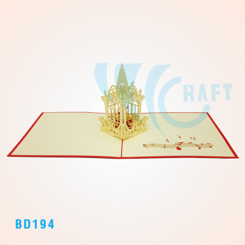 Angel Temple Pop Up Card