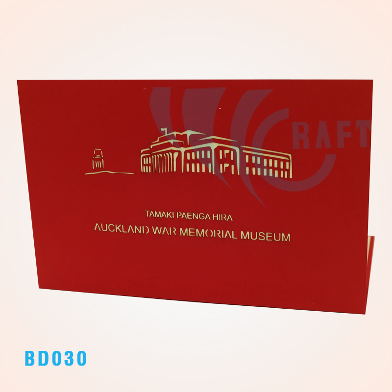 Auckland War Memorial Museum Pop Up Card