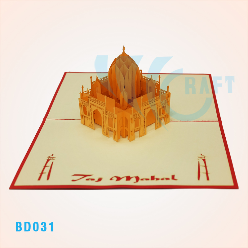 Taj Mahai Temple Pop Up Card