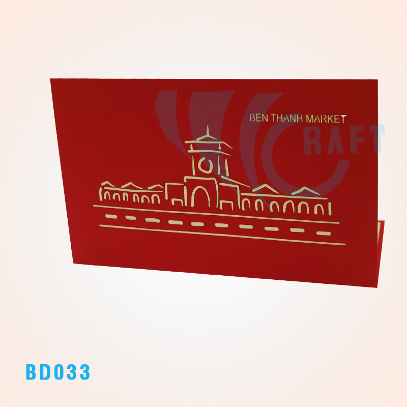 Ben Thanh Market Pop Up Card