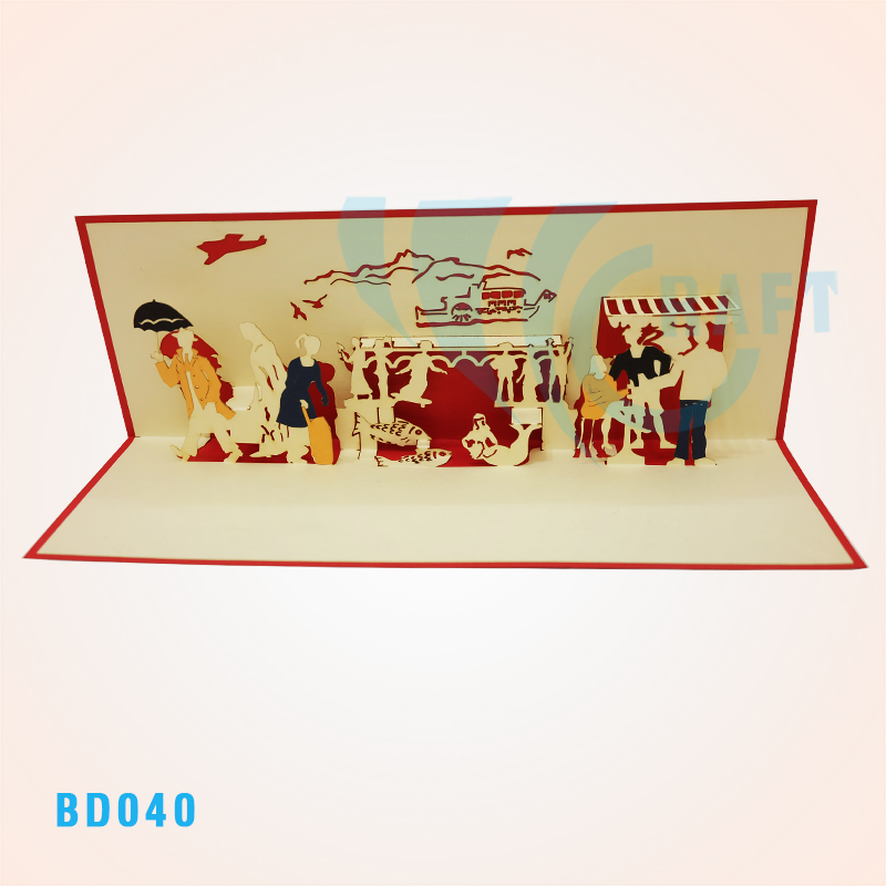 Leoneck Swiss Hotel In Zurich Pop Up Card