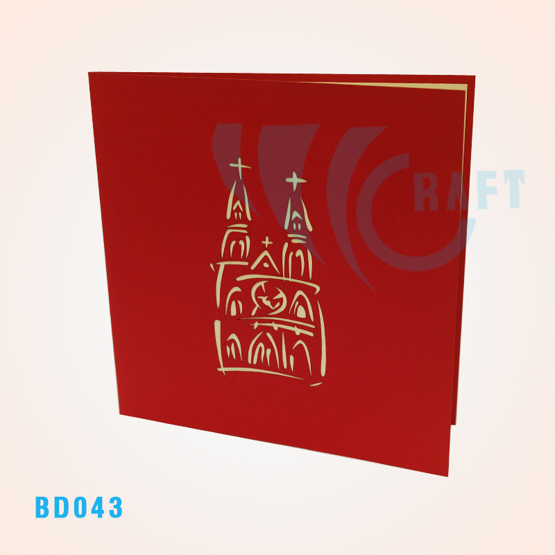 The Church Pop Up Card