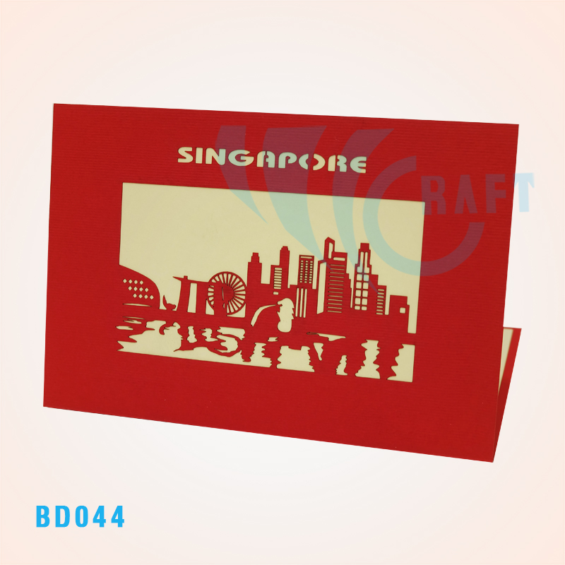 Merlion Singapore Pop Up Card