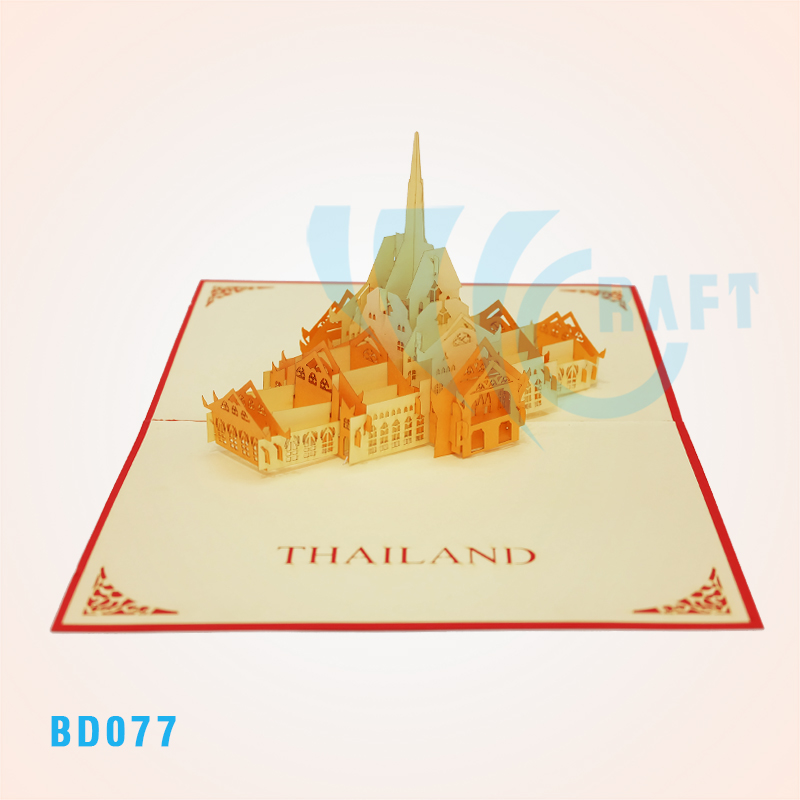 Thailand Temple Pop Up Card