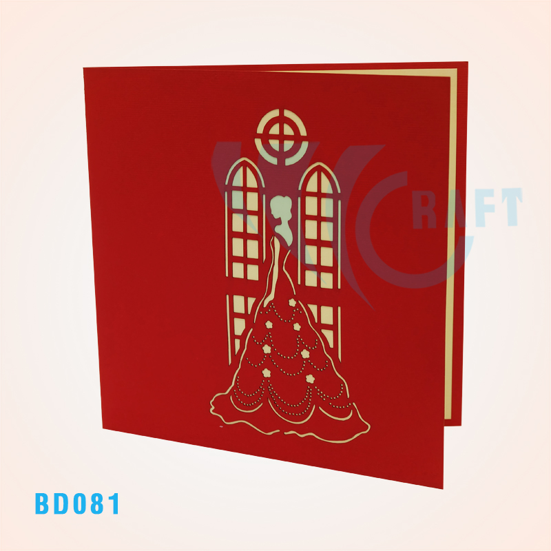 Wedding Church Pop Up Card