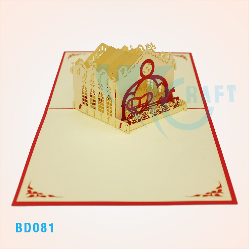 Wedding Church Pop Up Card