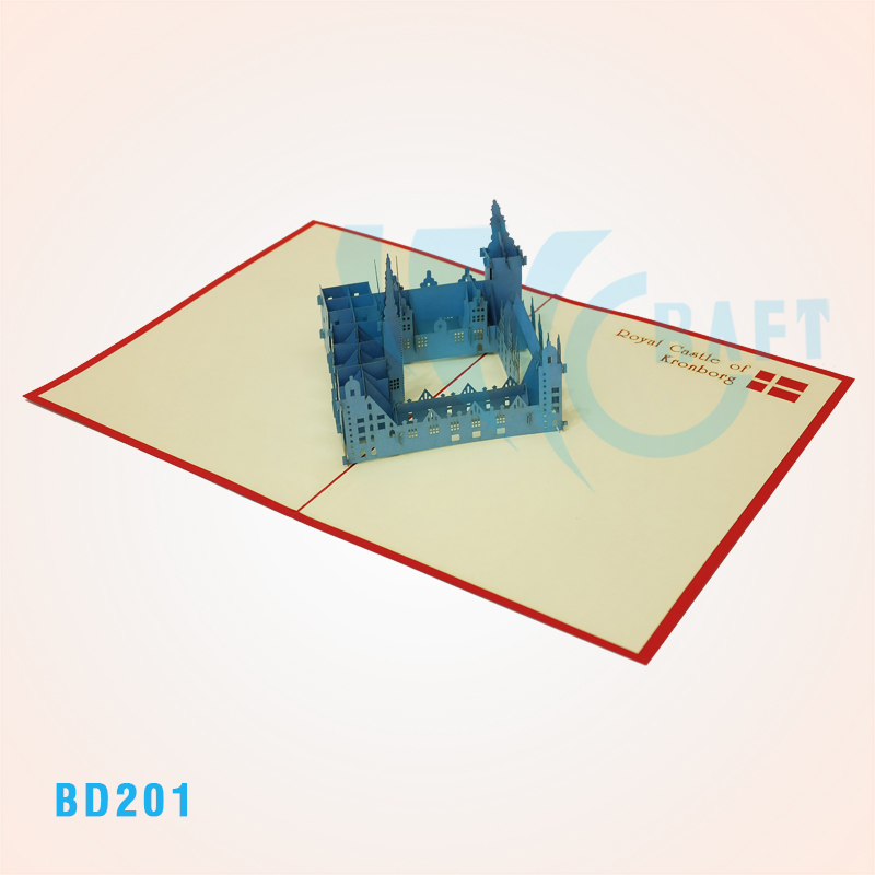 Royal Castle Of Kronborg Pop Up Card