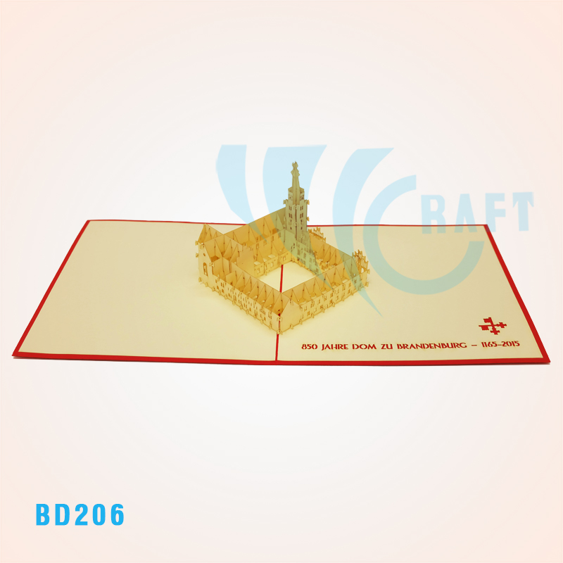 Brandenburg Cathedral Pop Up Card