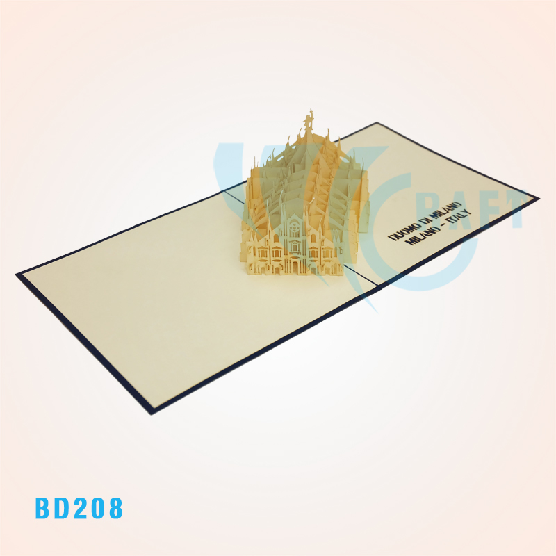 Milan Cathedral Pop Up Card