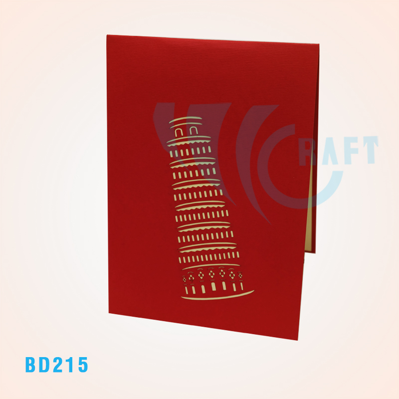 Leaning Tower Of Pisa Pop Up Card