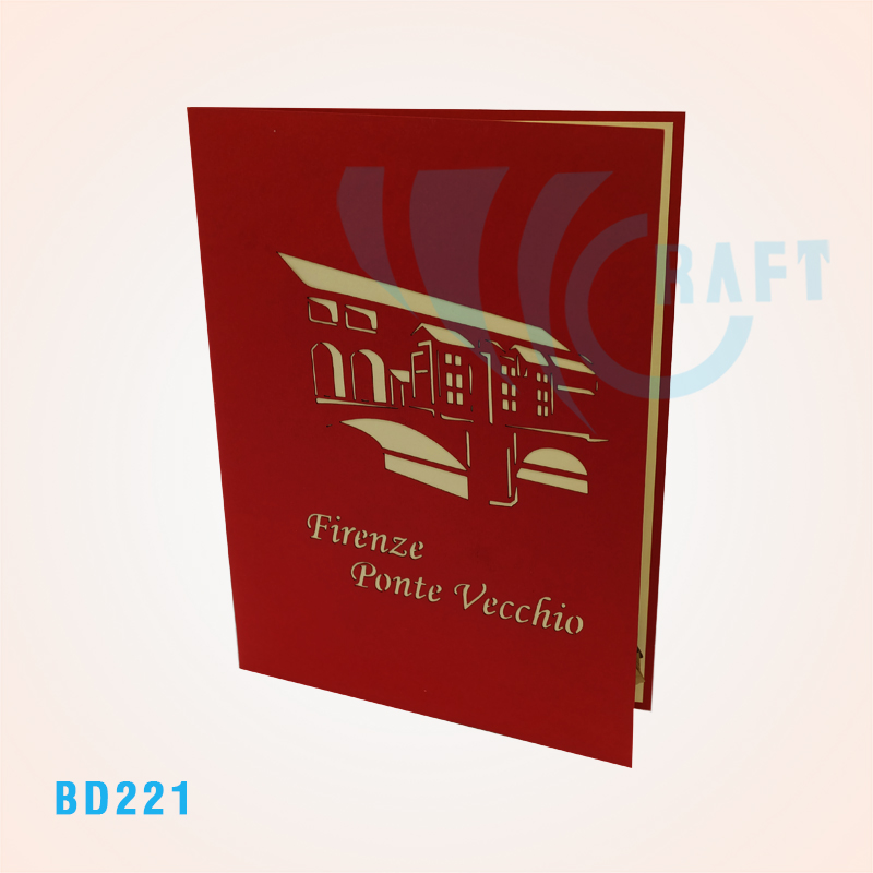 Ponte Vecchio Bridge Pop Up Card