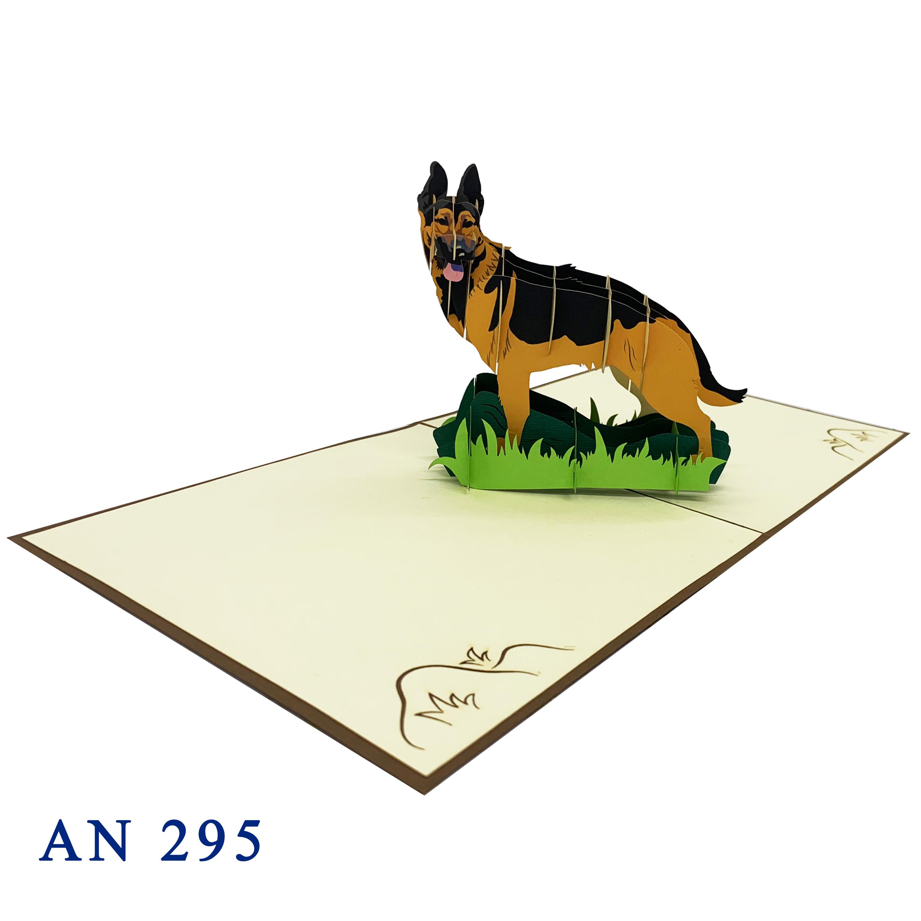 German Shepherd Pop Up Card