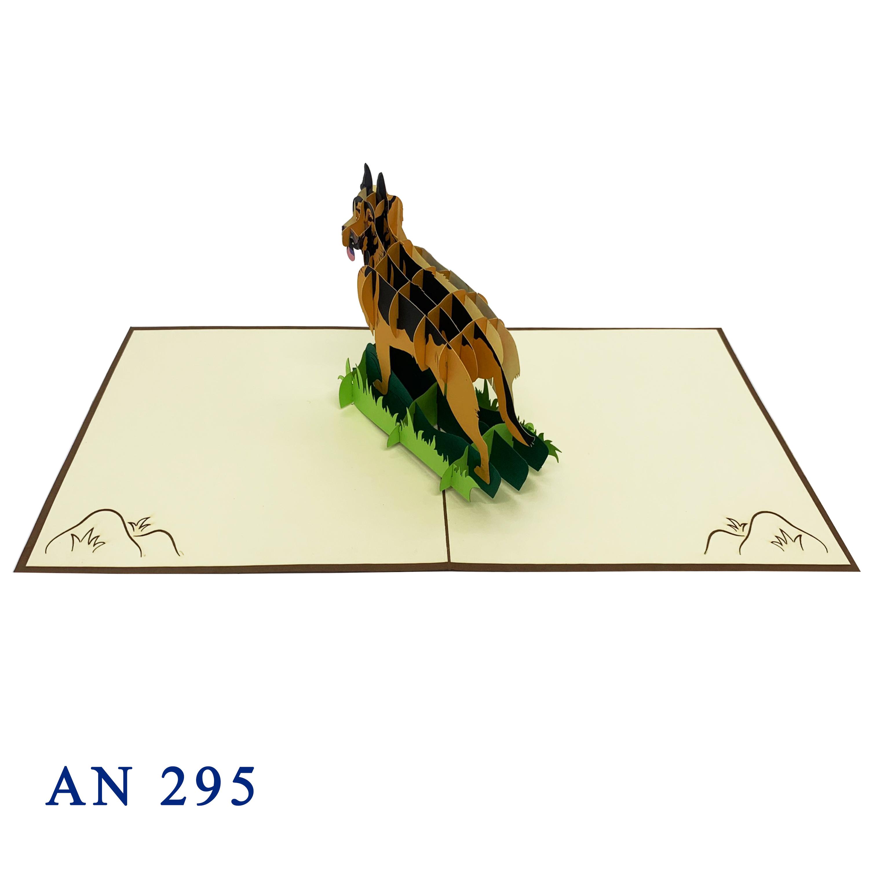 German Shepherd Pop Up Card