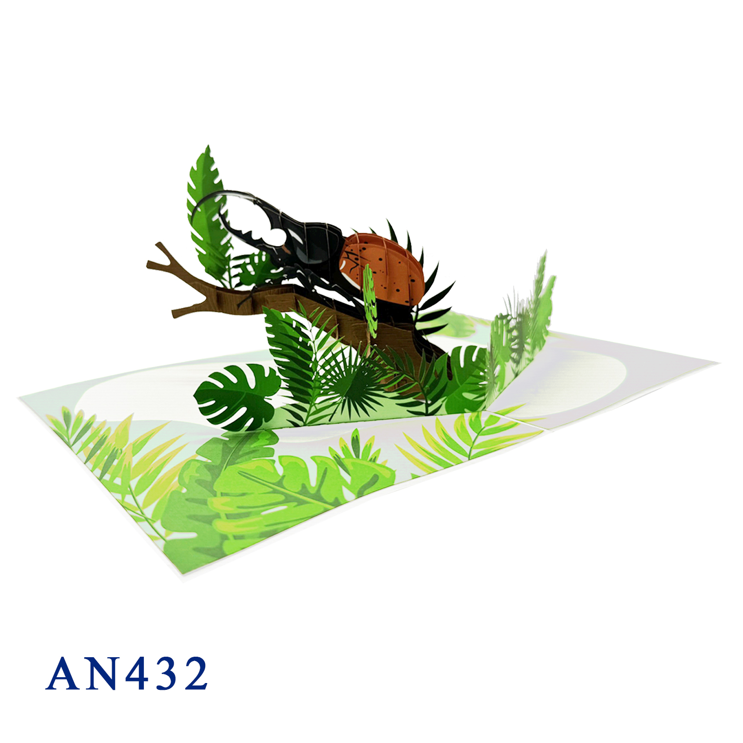 Beetles Pop Up 3D Greeting Card