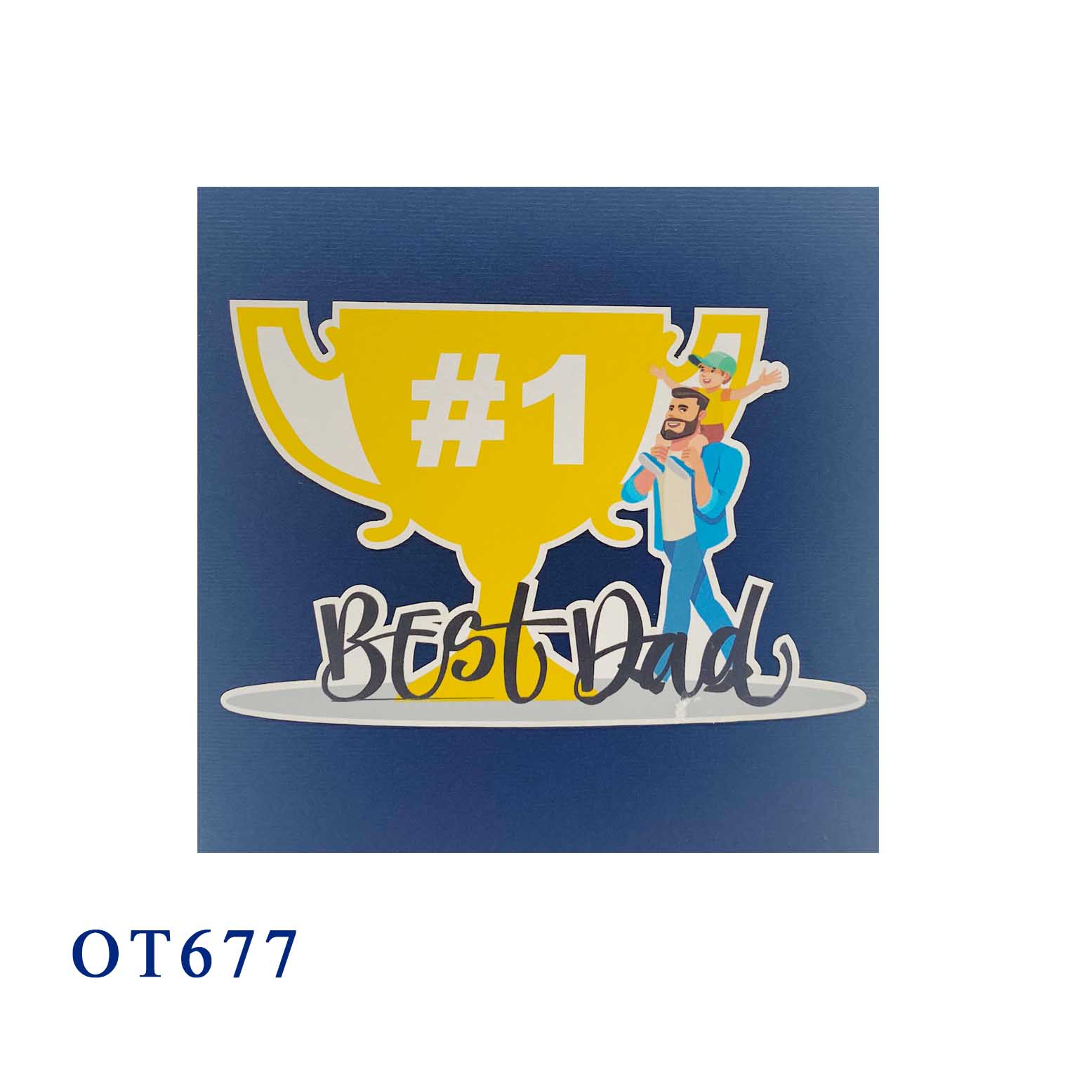 Best Dad Pop Up Card