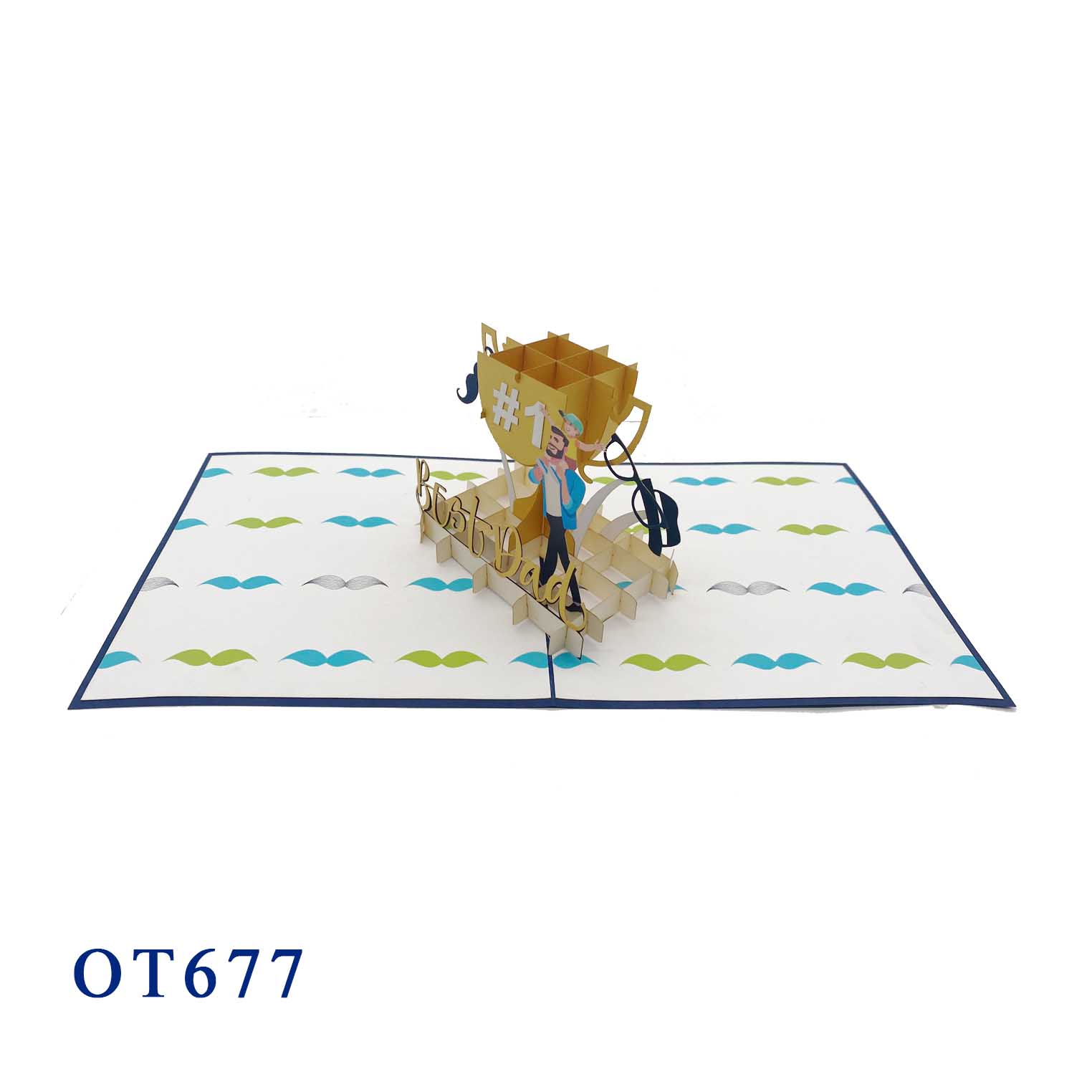 Best Dad Pop Up Card