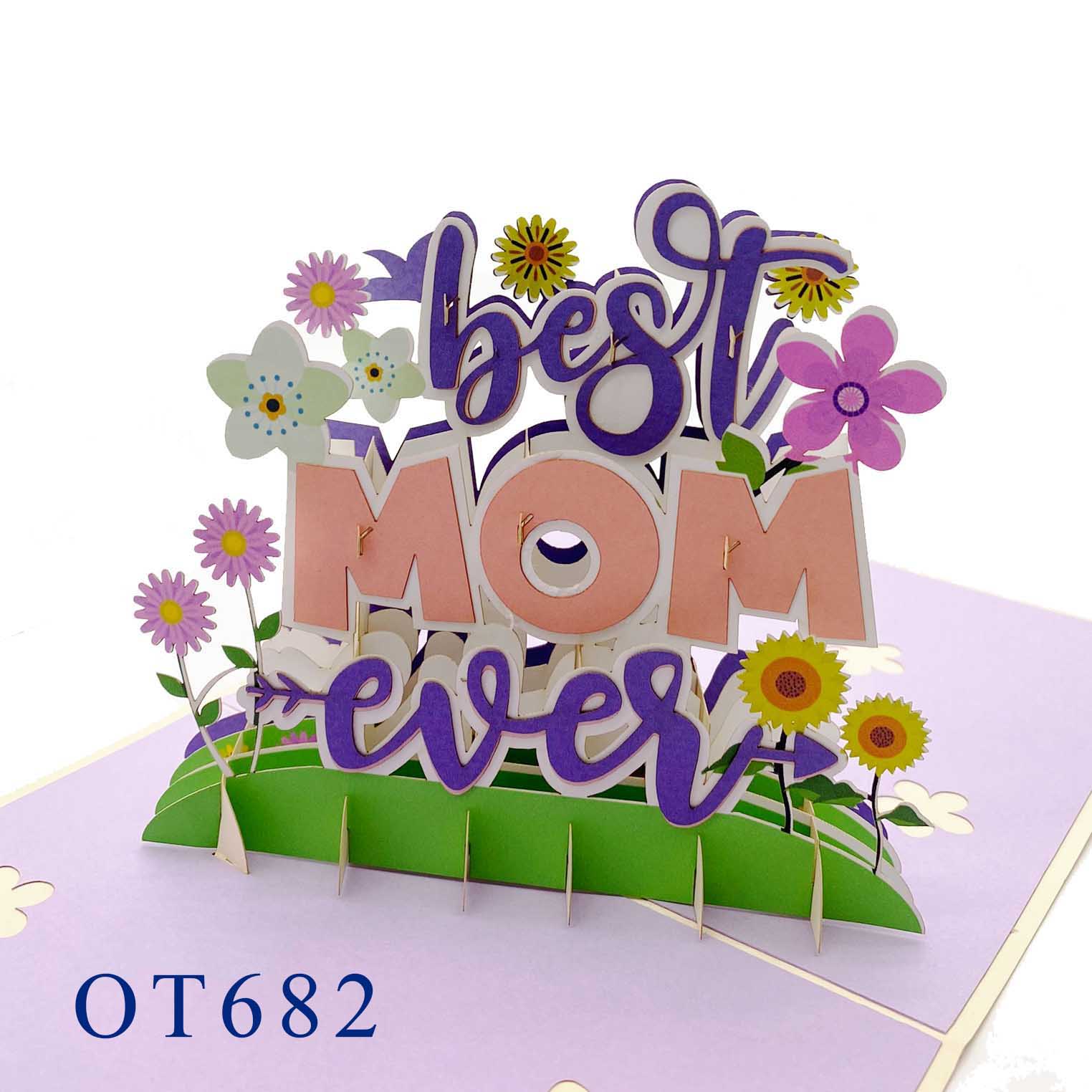 Best Mom Ever Pop Up Card