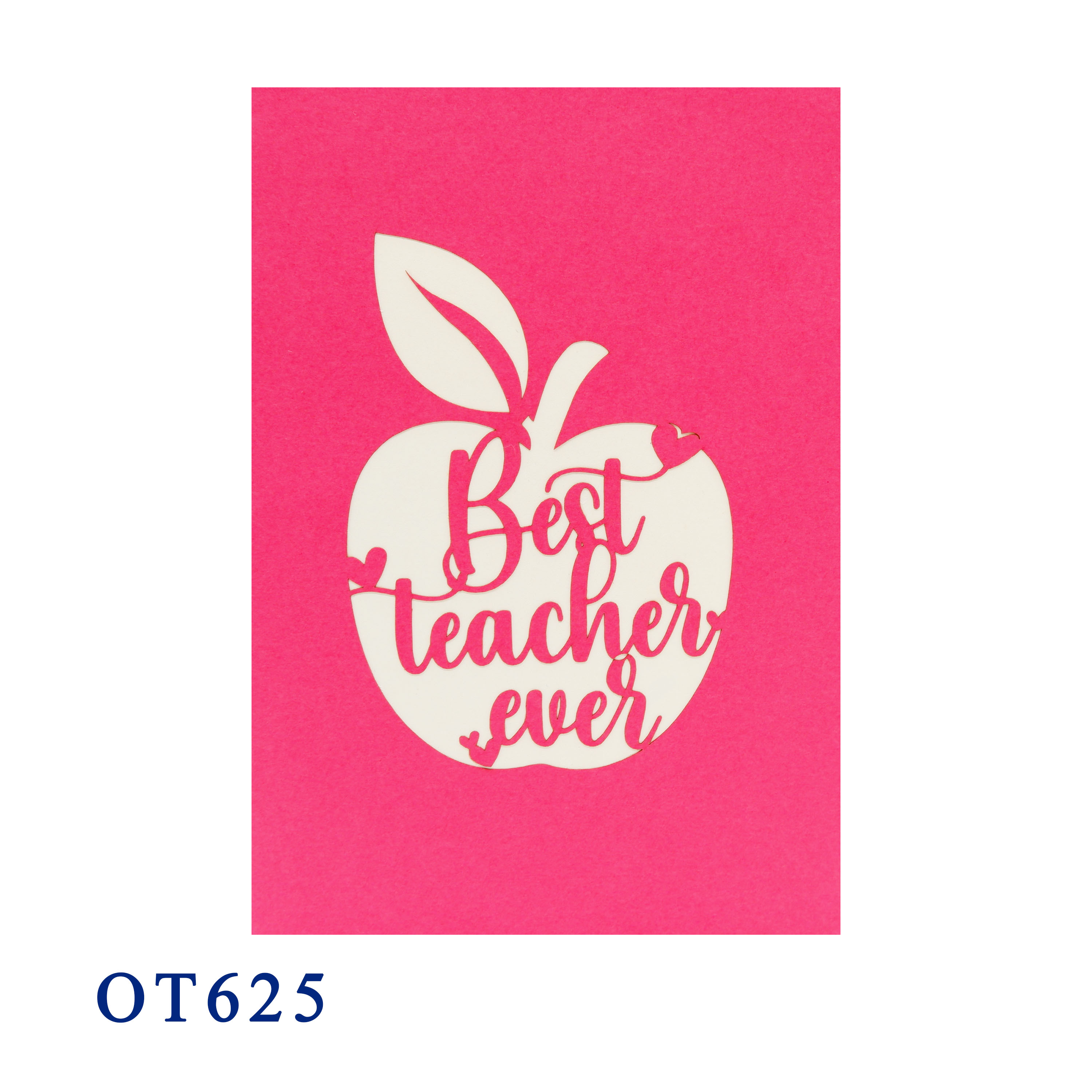 Best Teacher Ever Pop Up Card