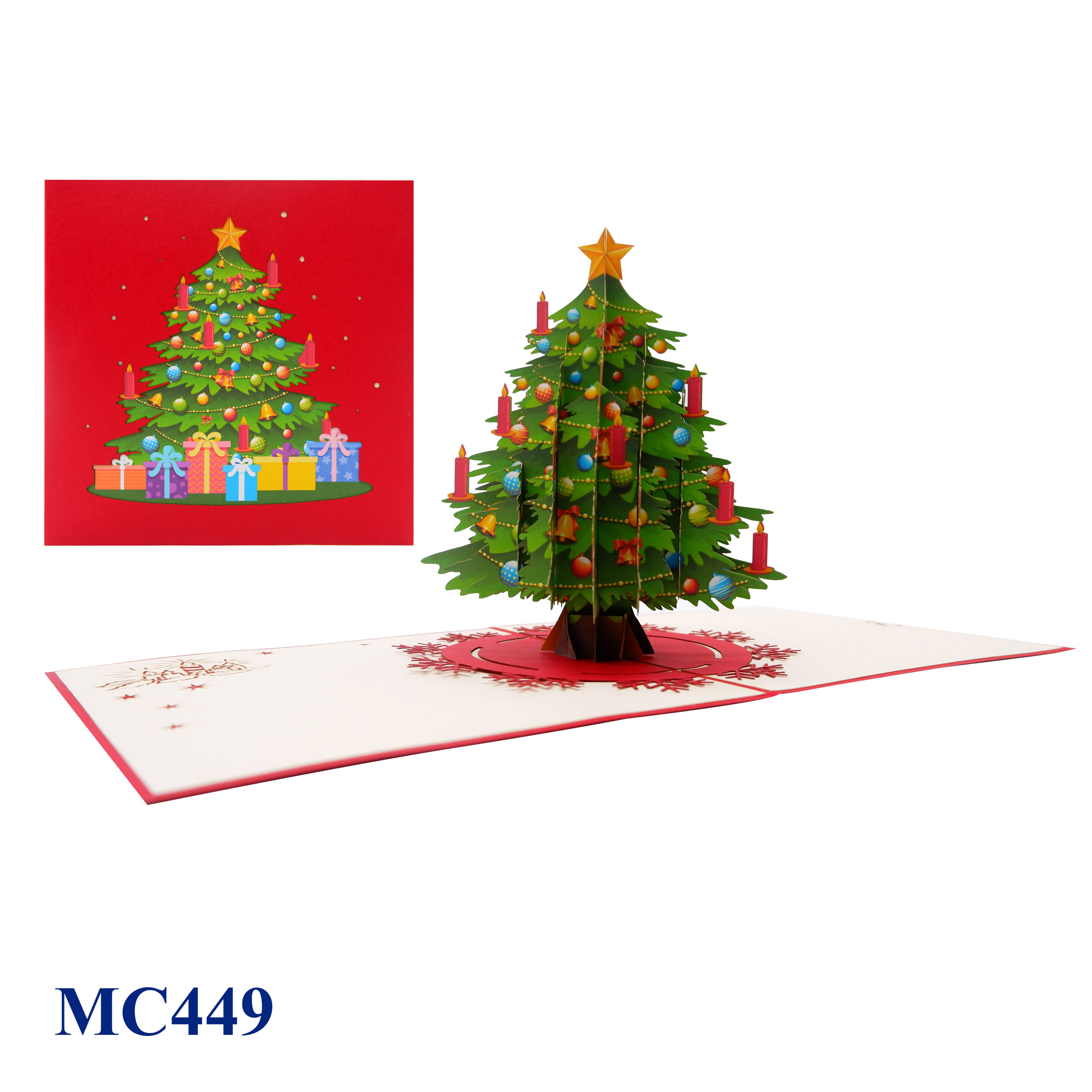 Big Noel Tree Pop Up Card