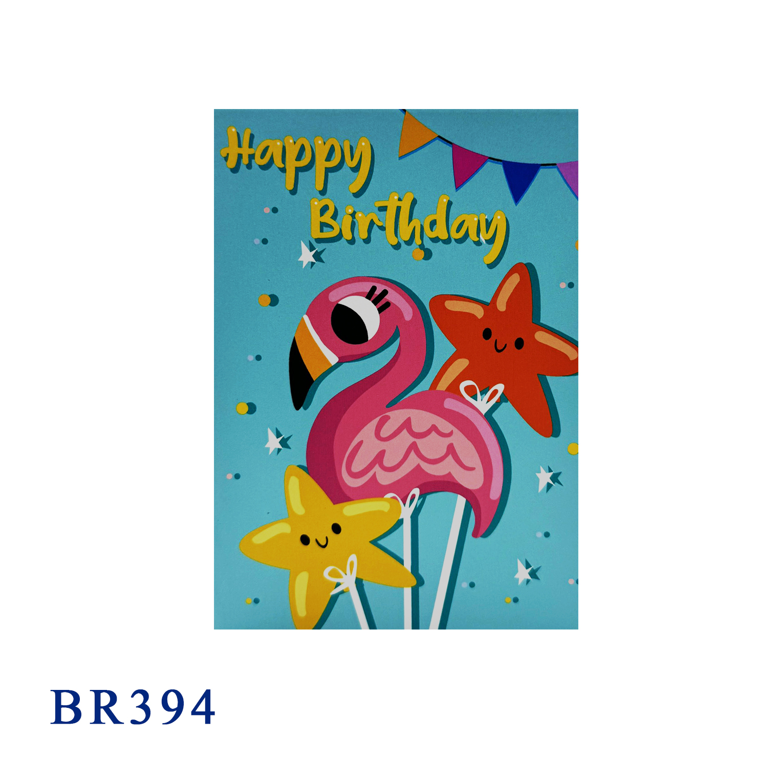 Birthday Flamingo Pop Up Card