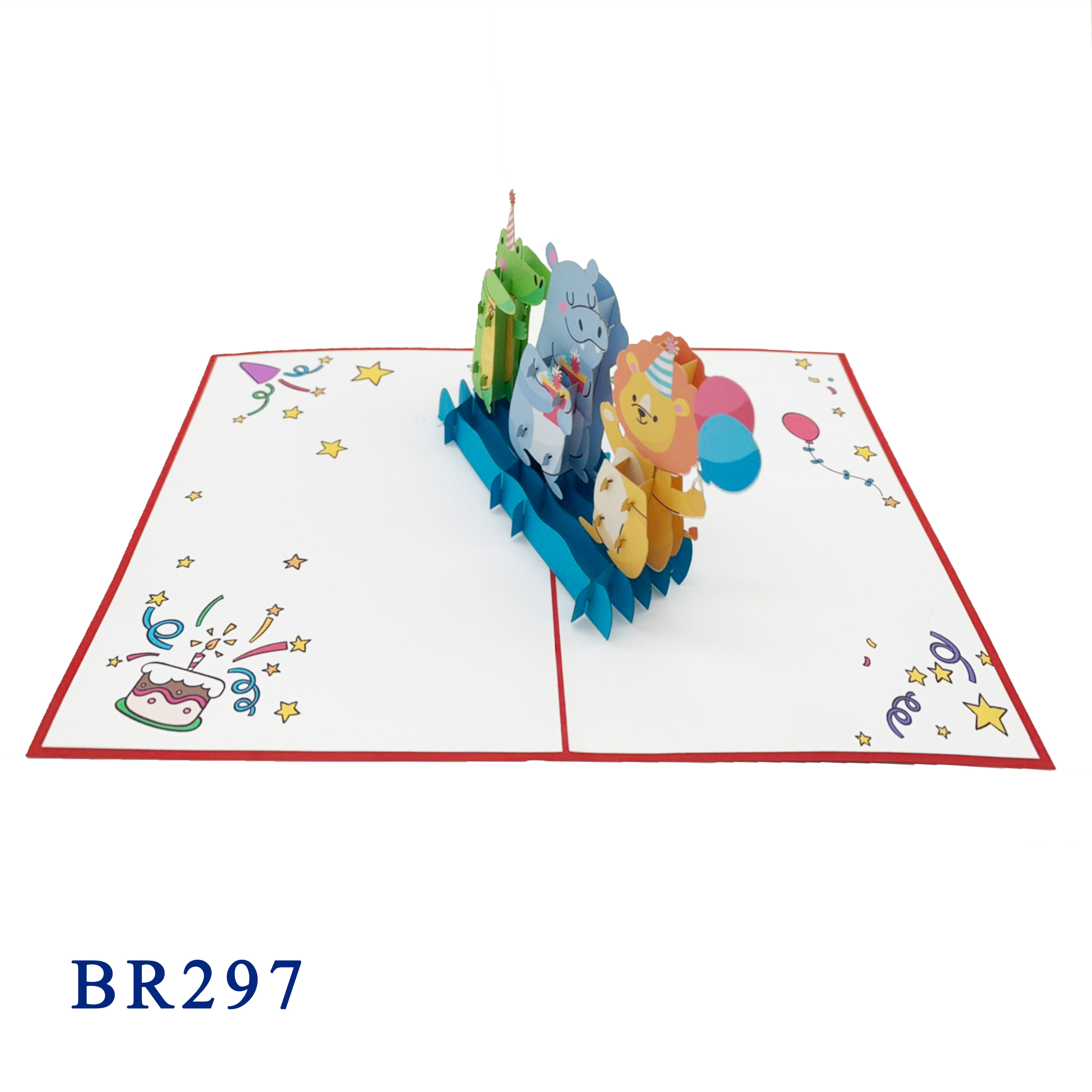 Happy Birthday Animals Pop Up Card