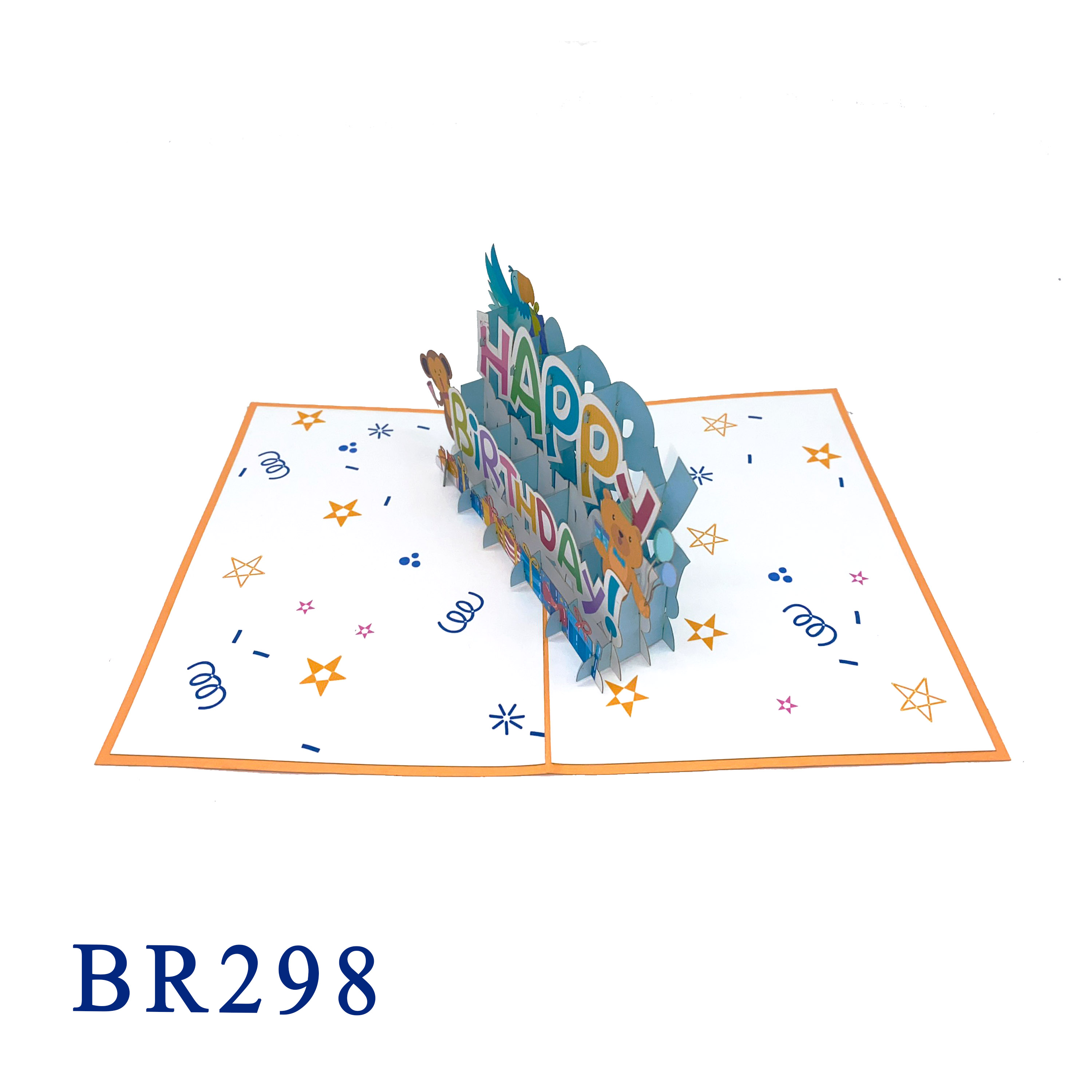 Happy Birthday Animals Pop Up Card