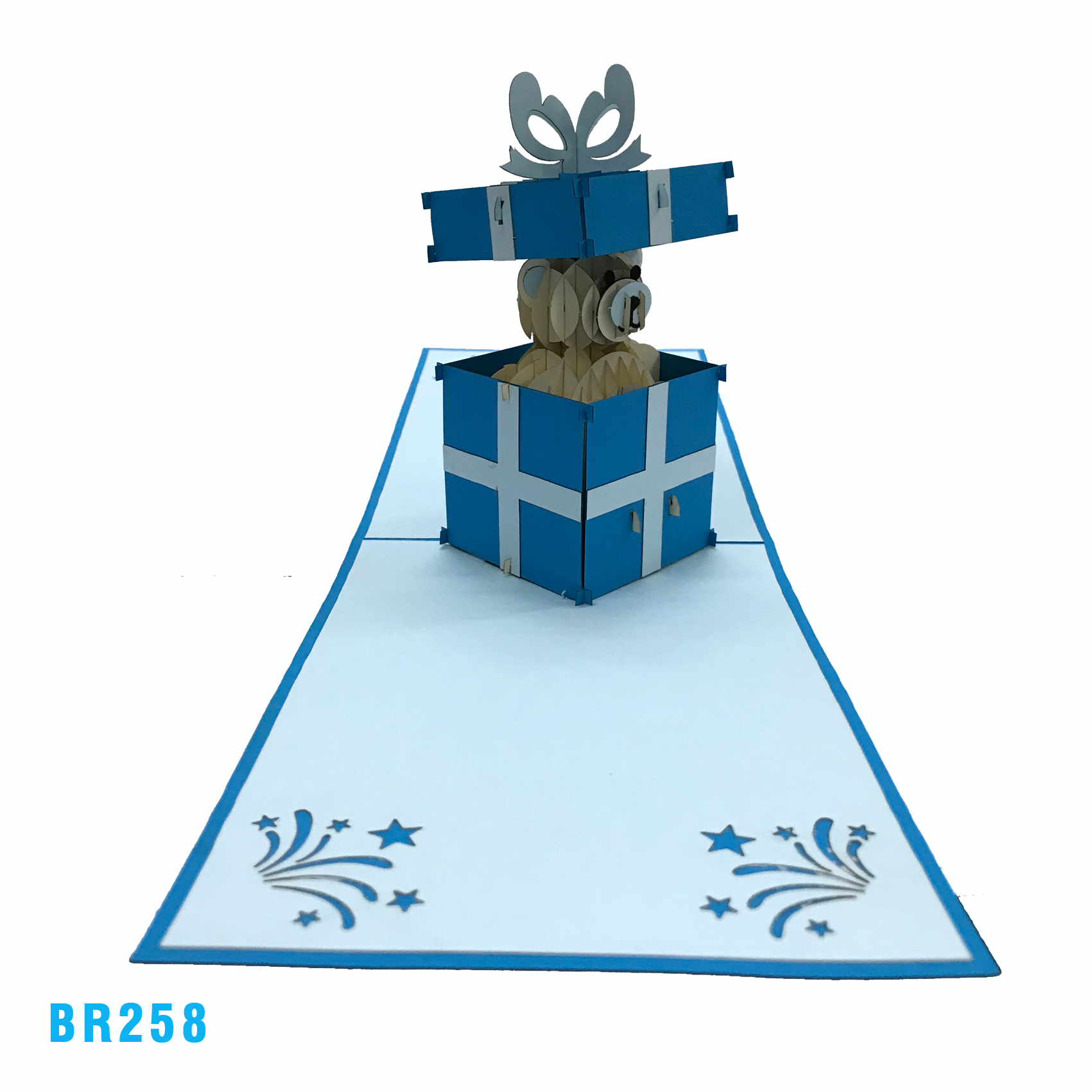 Birthday Bear Present Pop Up Card