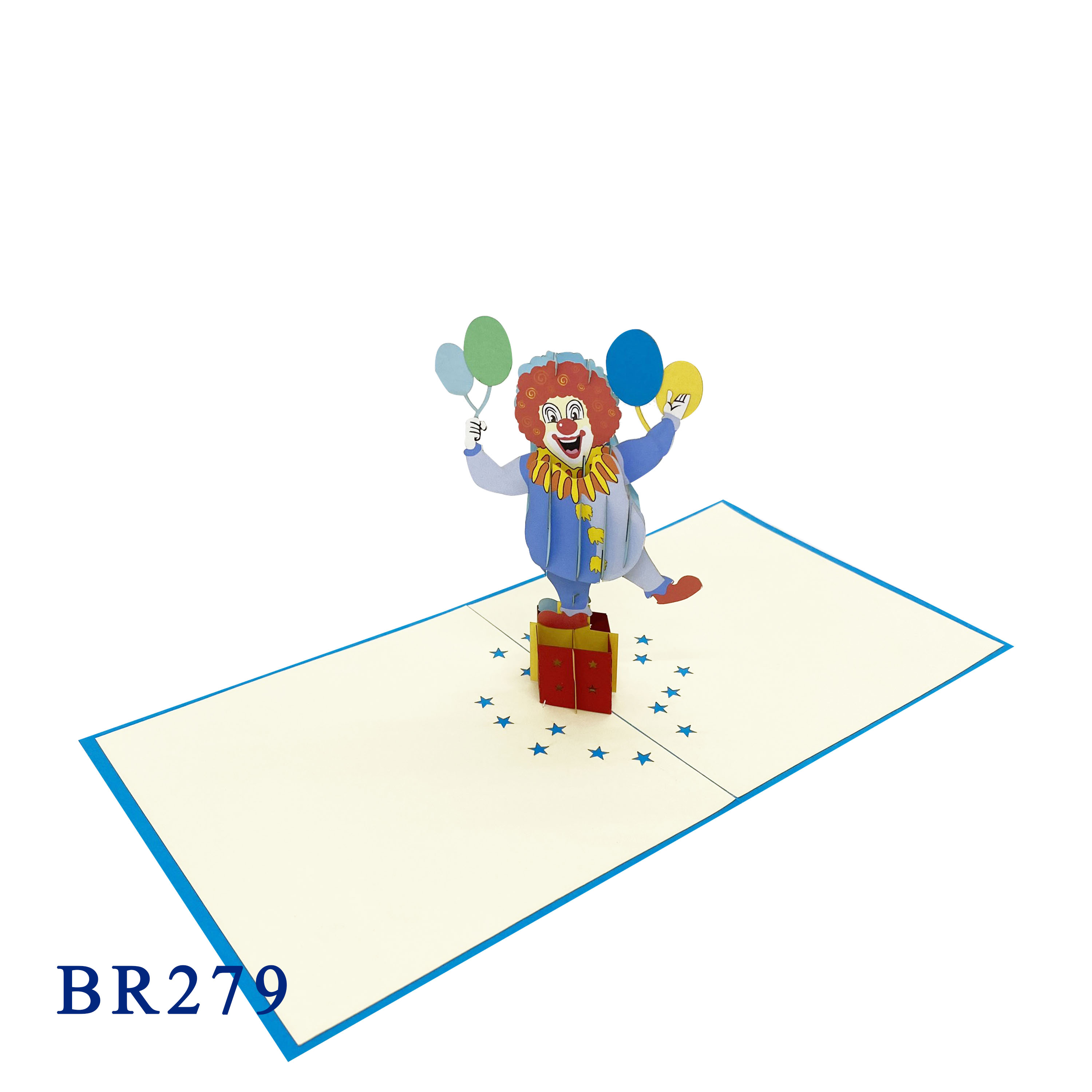Birthday Clown Pop Up Card