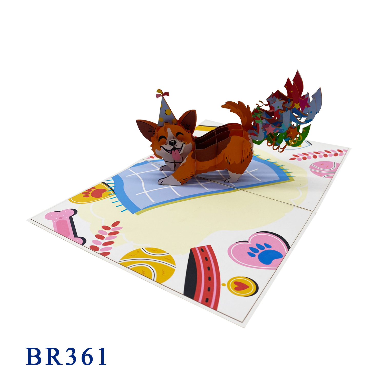 Happy Buttday Corgi Pop Up Card