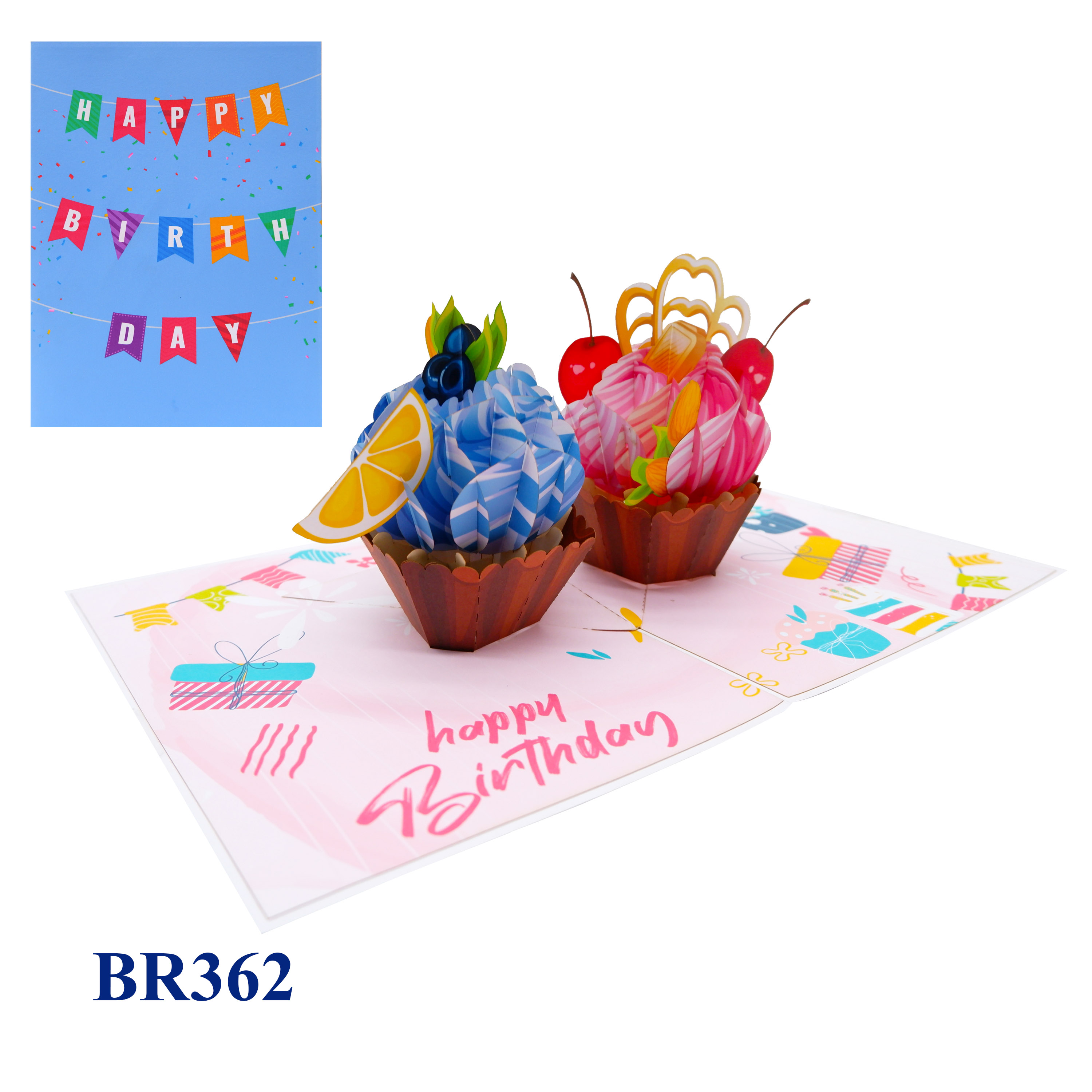 Birthday Cupcake Pop Up Card