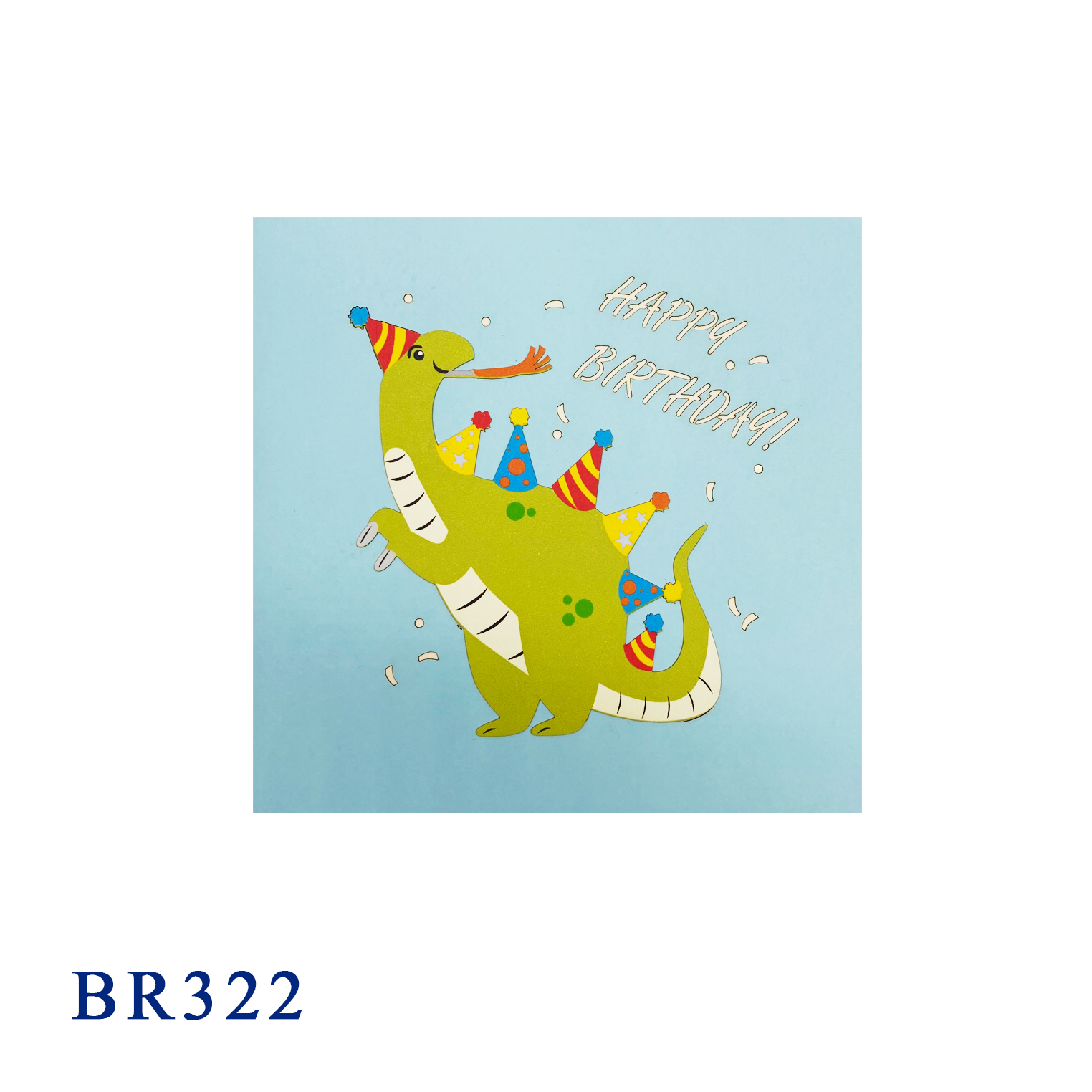 Happy Birthday Dino Pop Up Card