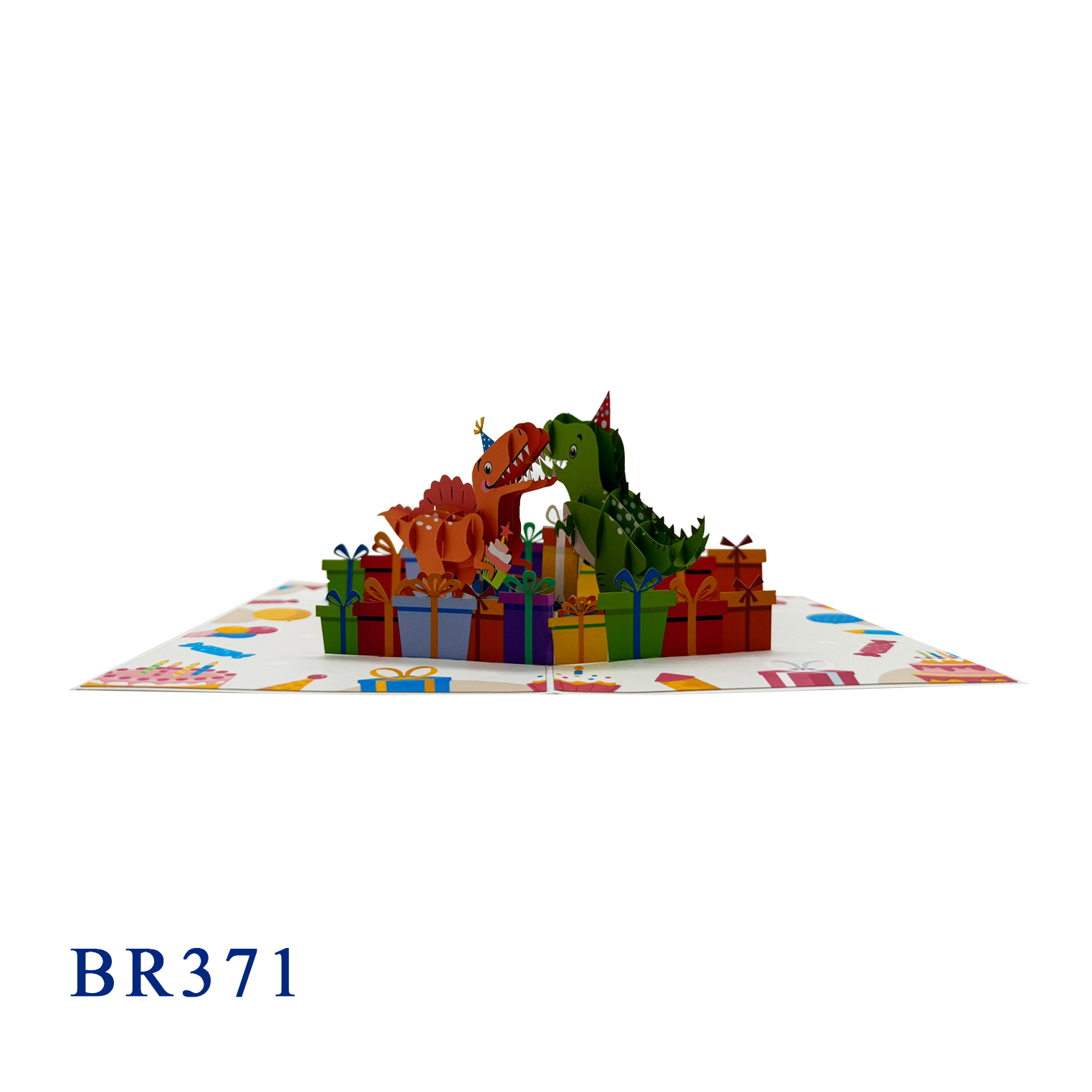 Birthday Dinos Pop Up Card