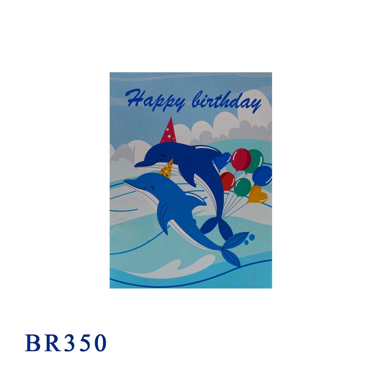Birthday Dolphins Pop Up Card